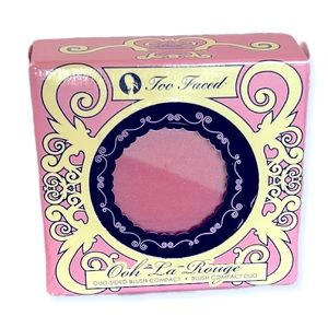 Too Faced Ooh La Rouge Duo-Sided Blush Compact - rare color -Pink Provocateur